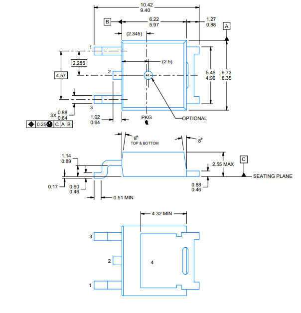 LMS8117ADTX-3.3NOPB transistor outline
